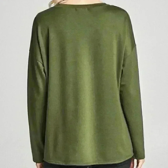 BOHO OLIVE TOP - Picture 4 of 4